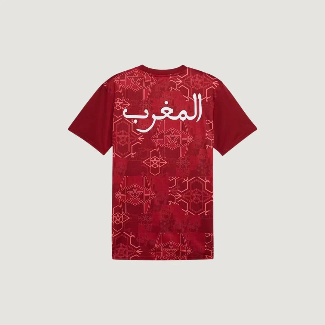 Maroc - Maillot d'avant-match 24/25 - Rouge, Vert