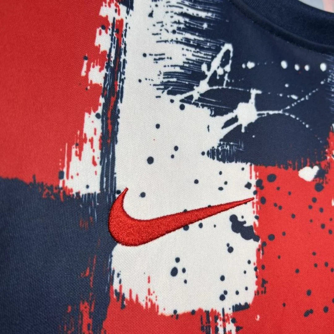 Paris Saint-Germain ( PSG ) - Maillot Pre-Match 24/25 - Rouge, Bleu, Blanc