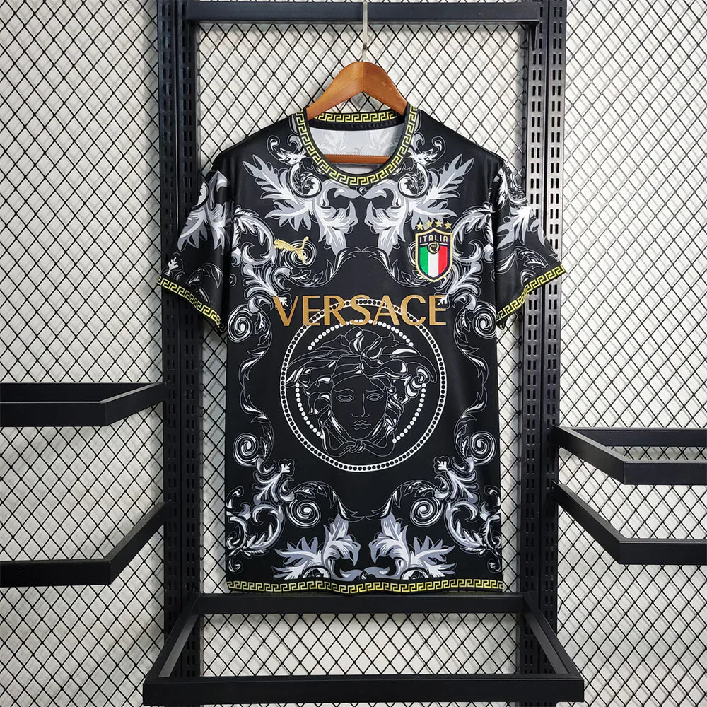 maillot-italie-concept-versace-noir-2023-2024 - L
