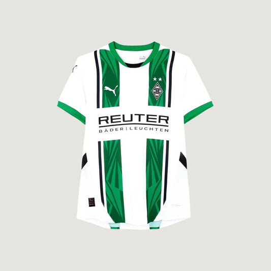 Borussia Mönchengladbach - Maillot Domicile 24/25 - Blanc, Vert