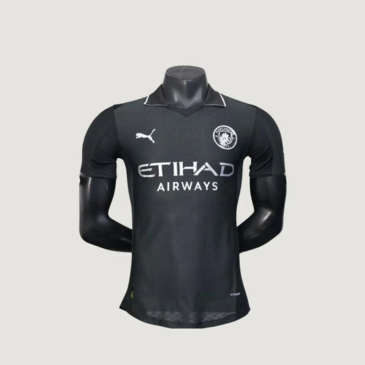 Manchester City – Maillot Fourth 2025/26 – Noir & Blanc ( Player )